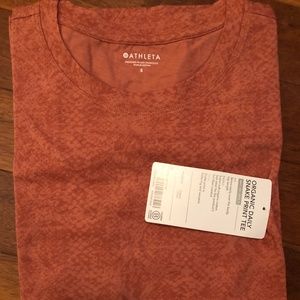 NWT Athleta Organic Daily Snake Print Tee, size S